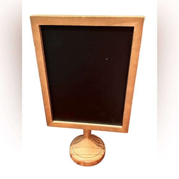 Threshold Other - Double Sided Chalk Board/Photo Clip Frame on Wooden Pedestal Base